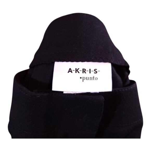 AKRIS Punto Mara Black Jersey Leggings Quiet Luxury Capsule Wardrobe Women's 14 - Picture 9 of 9